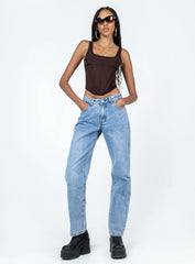 Normani Top Brown