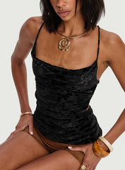 Celena Halter Top Black