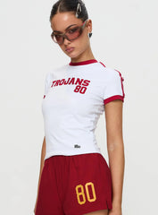 USC Goalie Baby Tee White