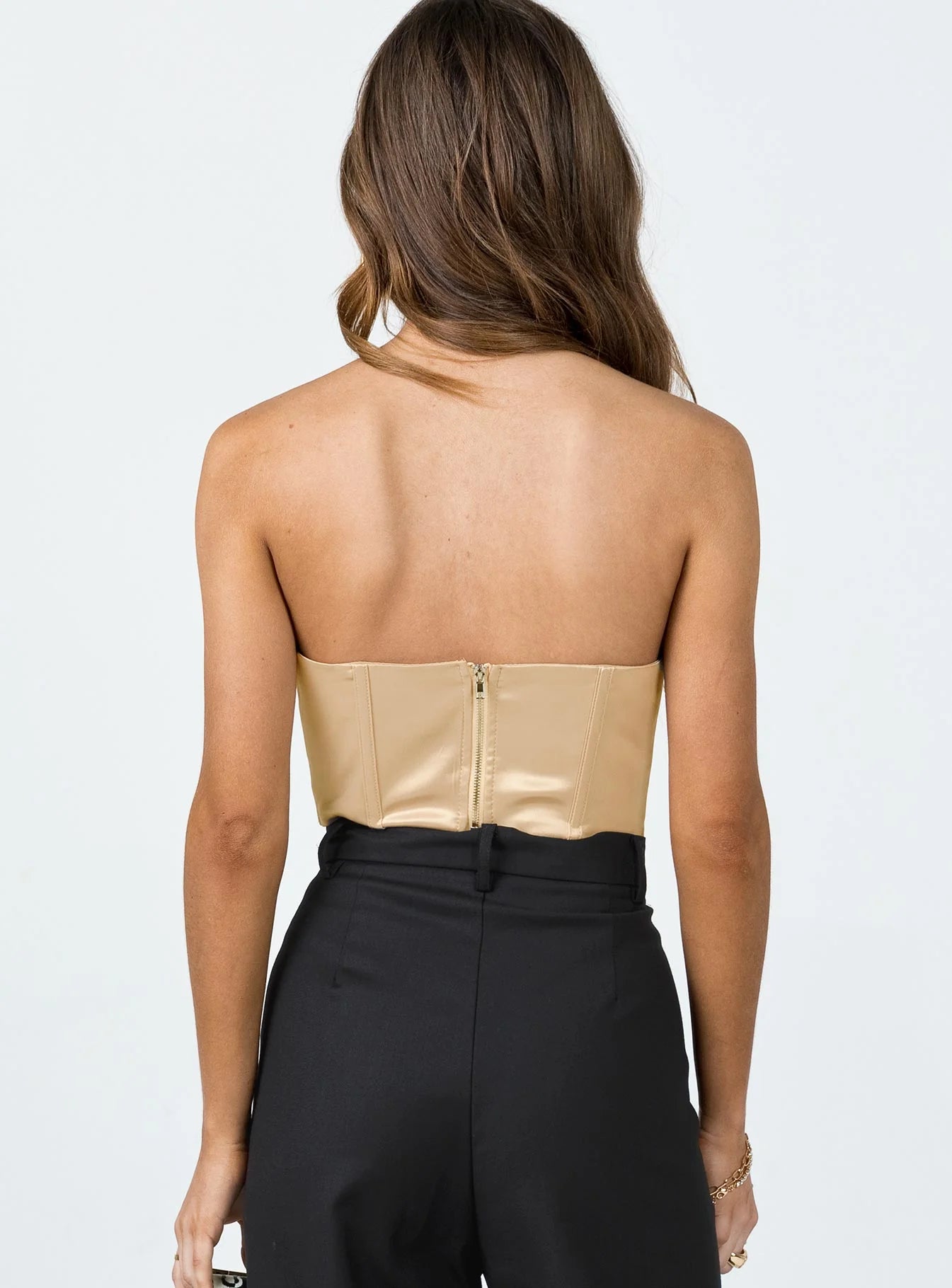 Altona Strapless Top Beige