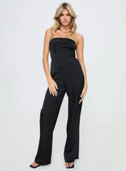 Loreno Strapless Jumpsuit Black