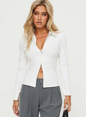 Fairway Long Sleeve Shirt White