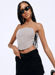 Halford Bustier Top Houndstooth