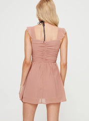 So Sweet Mini Dress Dusty Pink
