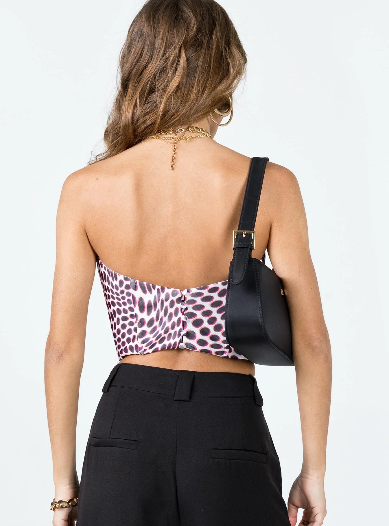 Bad Gal Mesh Bustier Black / White