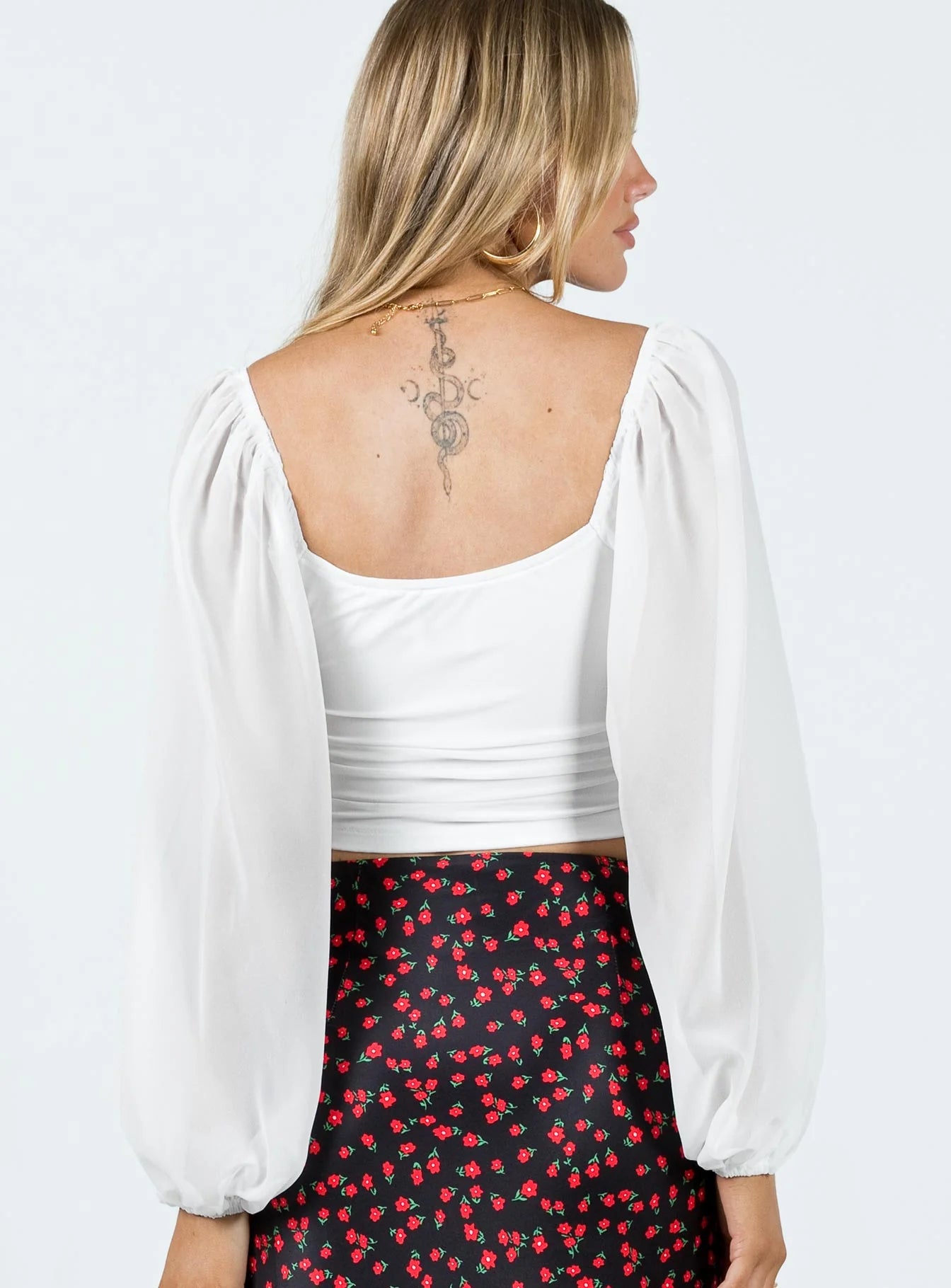 Paley Long Sleeve Top White