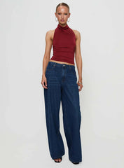 Giggle Top Burgundy