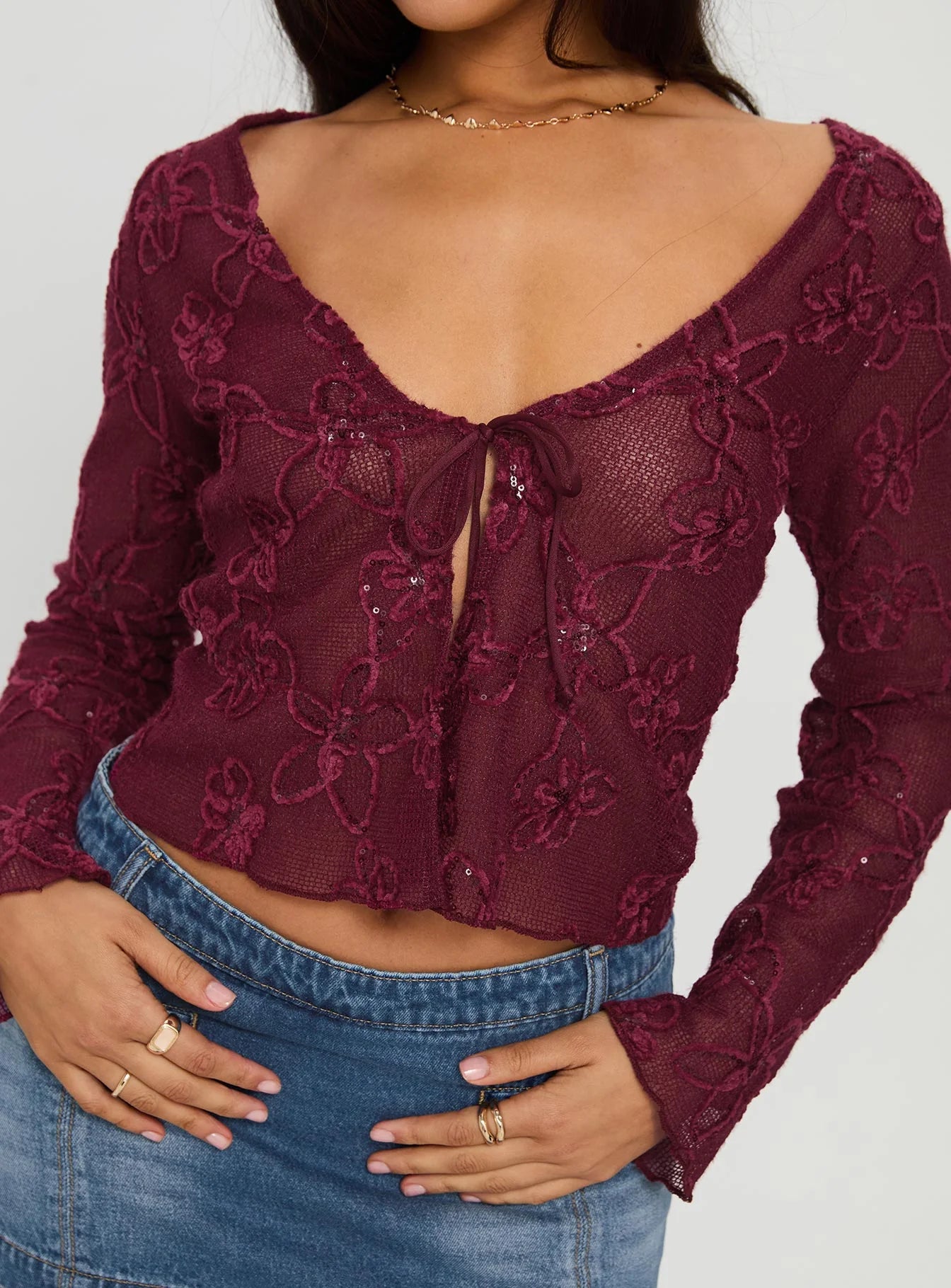 Sukita Cardi Burgundy