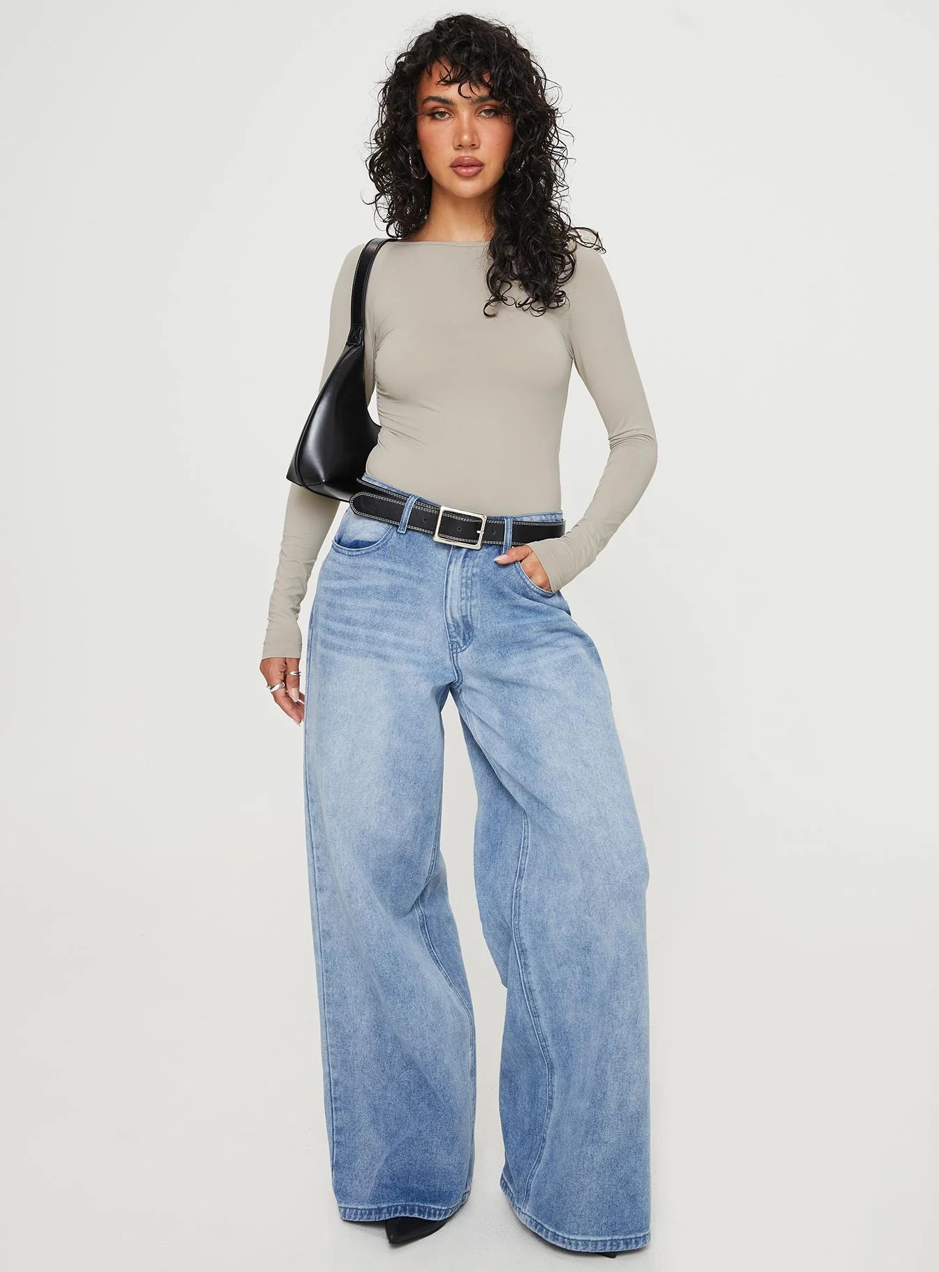 Gatewood Long Sleeve Bodysuit Grey