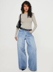 Gatewood Long Sleeve Bodysuit Grey