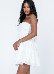 Love Affair Mini Dress White