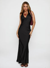 Gloriana Halter Maxi Dress Black