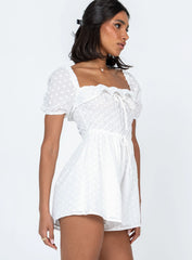 Leni Romper White