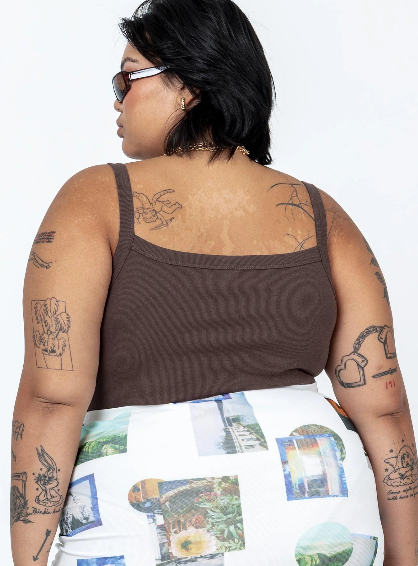 Lindsey Bodysuit Brown Curve