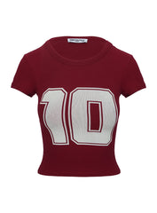 Baseline Rib Tee One Zero Red