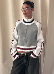 Tilar Knit Jacket Grey Multi