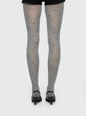 Coretta Tights Grey / Black Polka