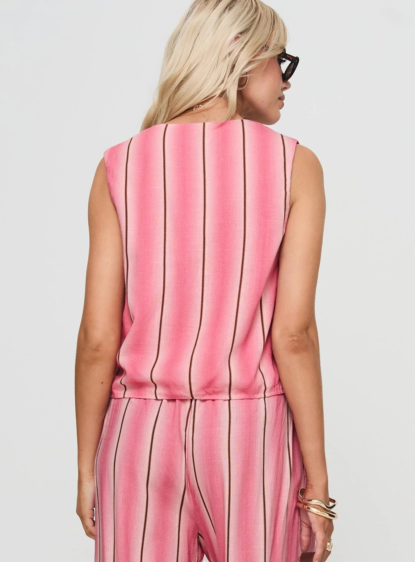 Gentle Vest Top Pink