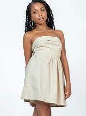 Kallie Mini Dress Beige