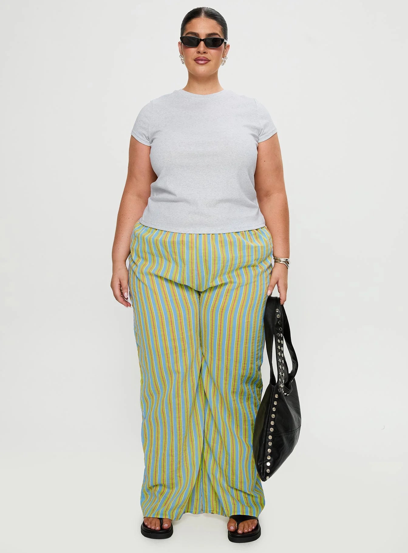 Prestige Longline Baby Tee Grey Curve