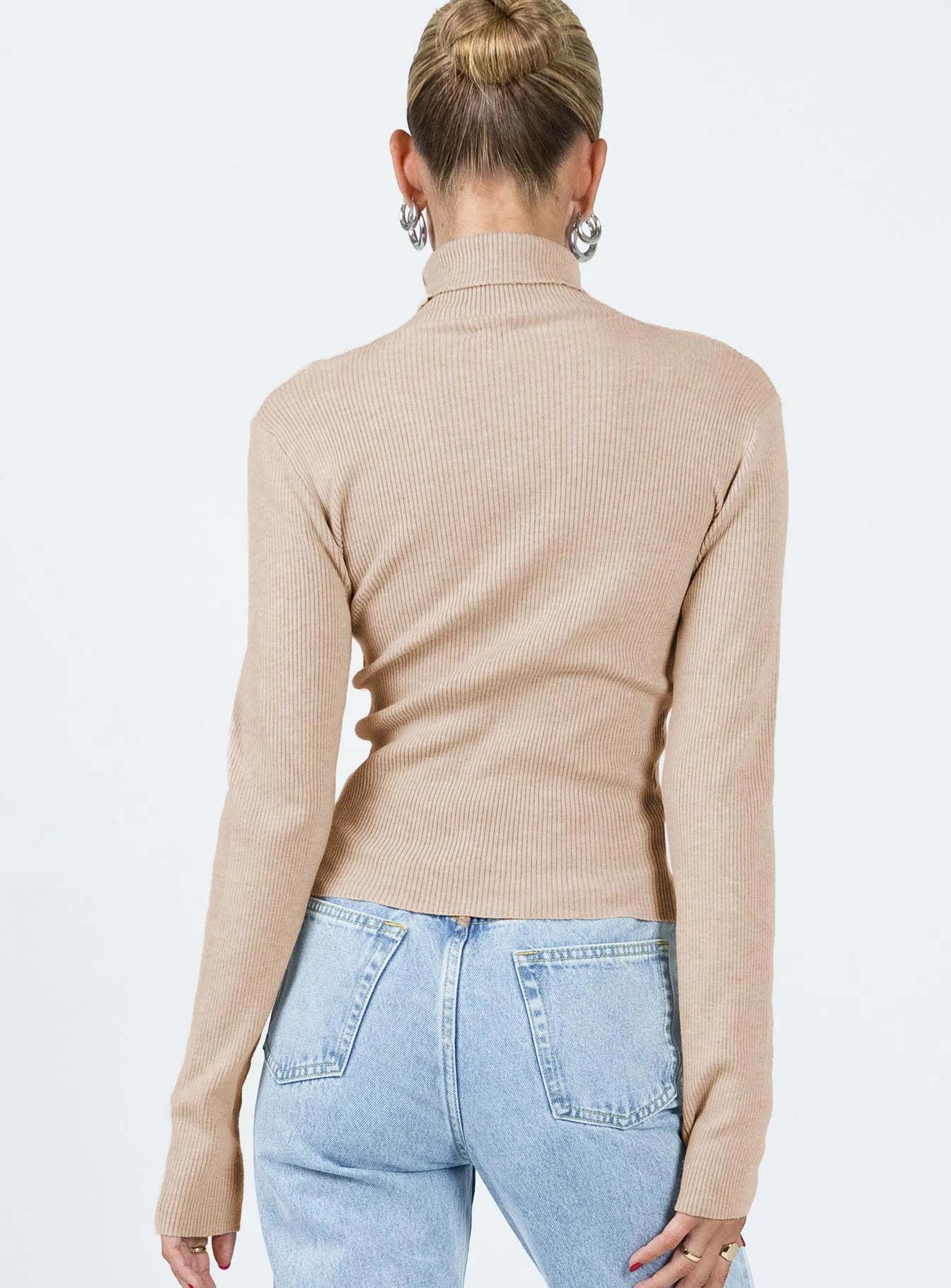 Nouri Long Sleeve Top Beige