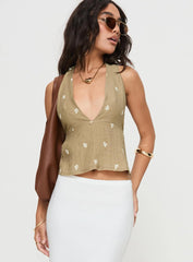 Zachariah Halter Top Brown