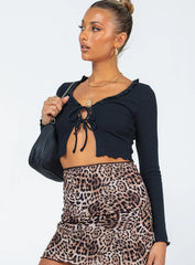 Tyson Long Sleeve Top Black