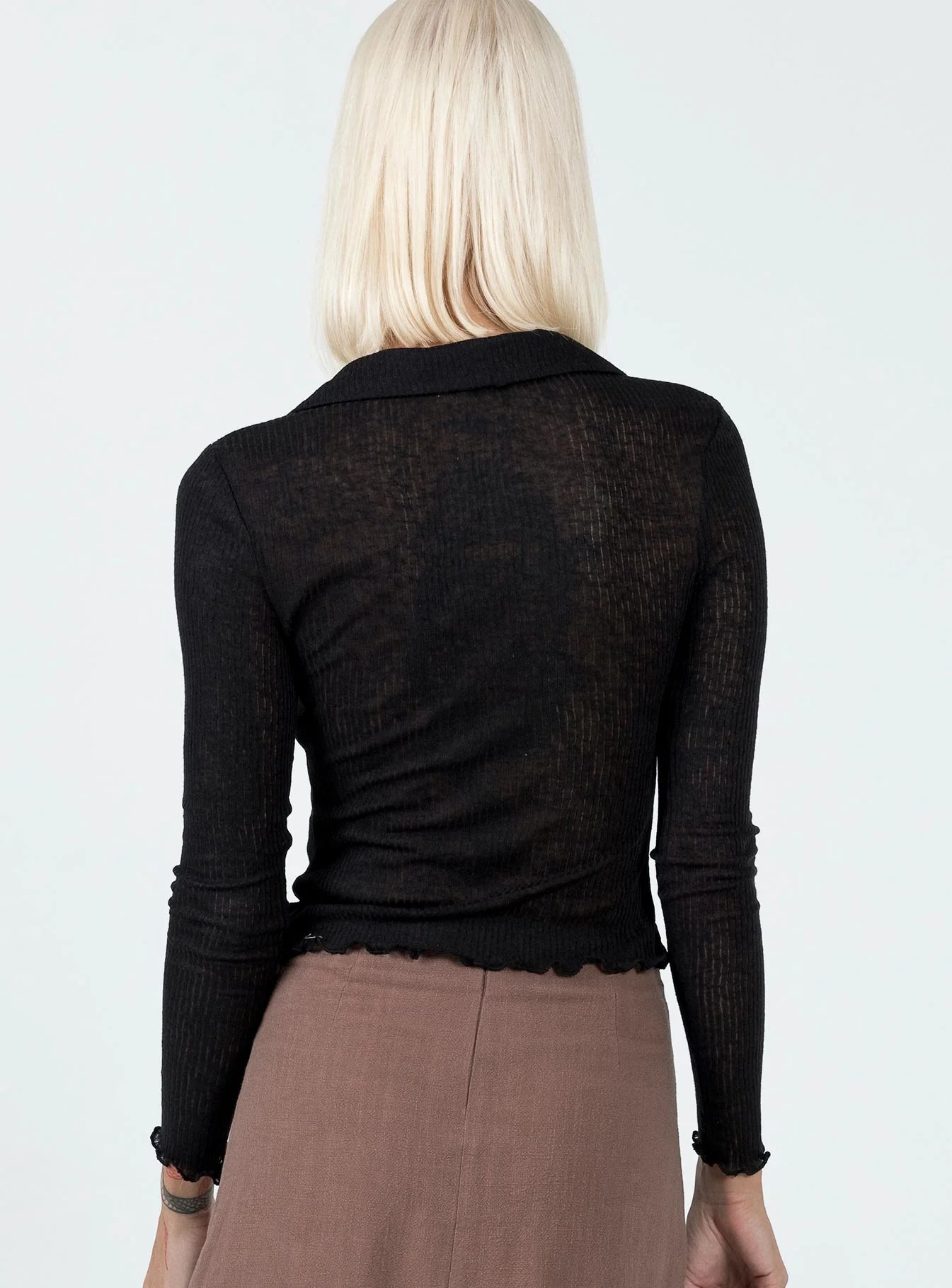 Travers Long Sleeve Top Black