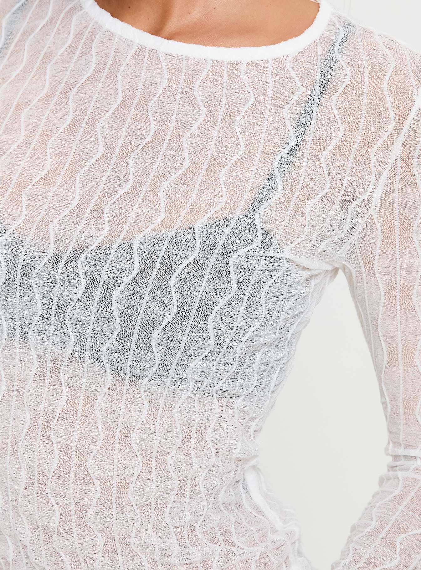 Macgraw Long Sleeve Top White