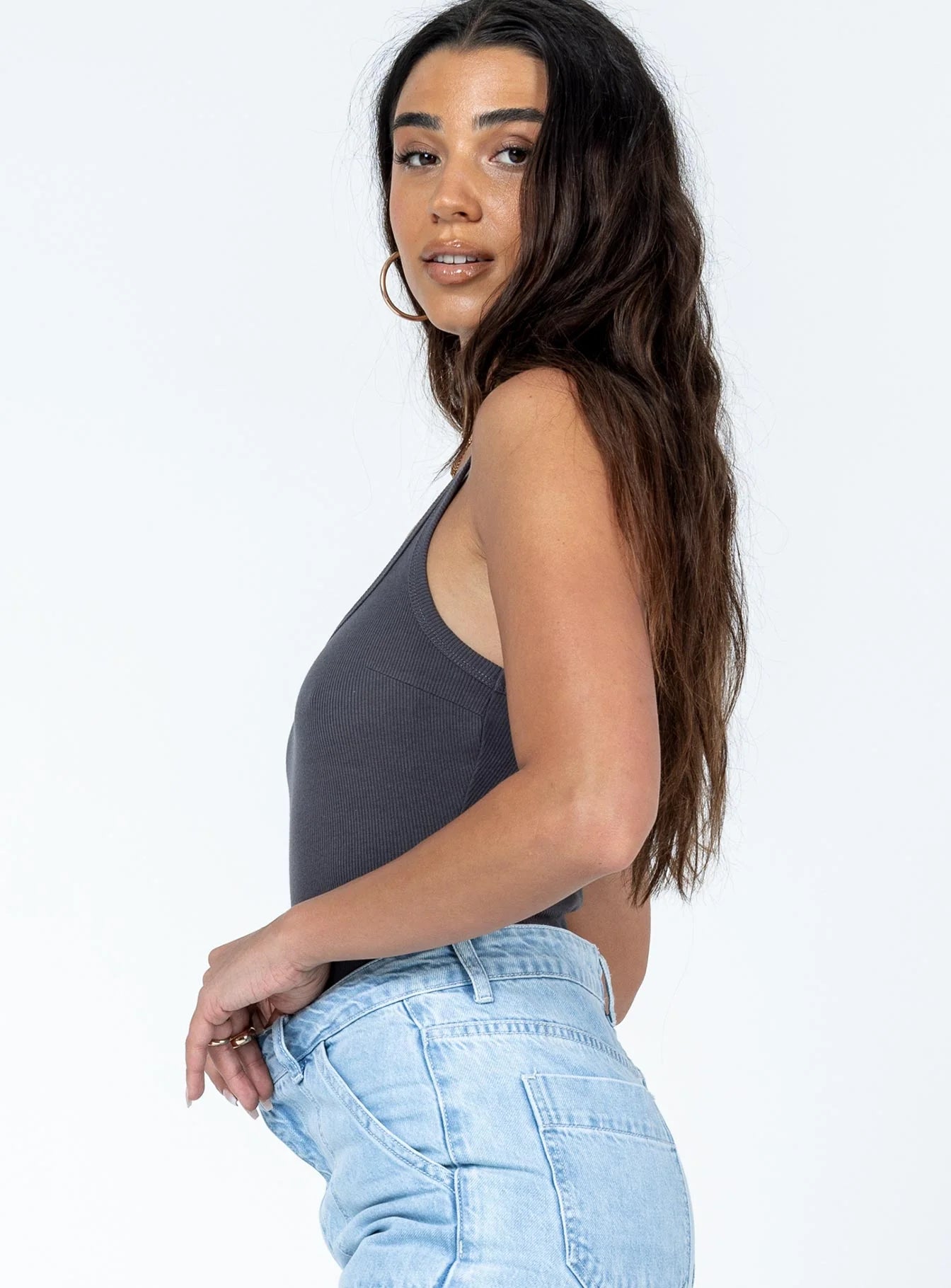 Camellia Bodysuit Slate Grey