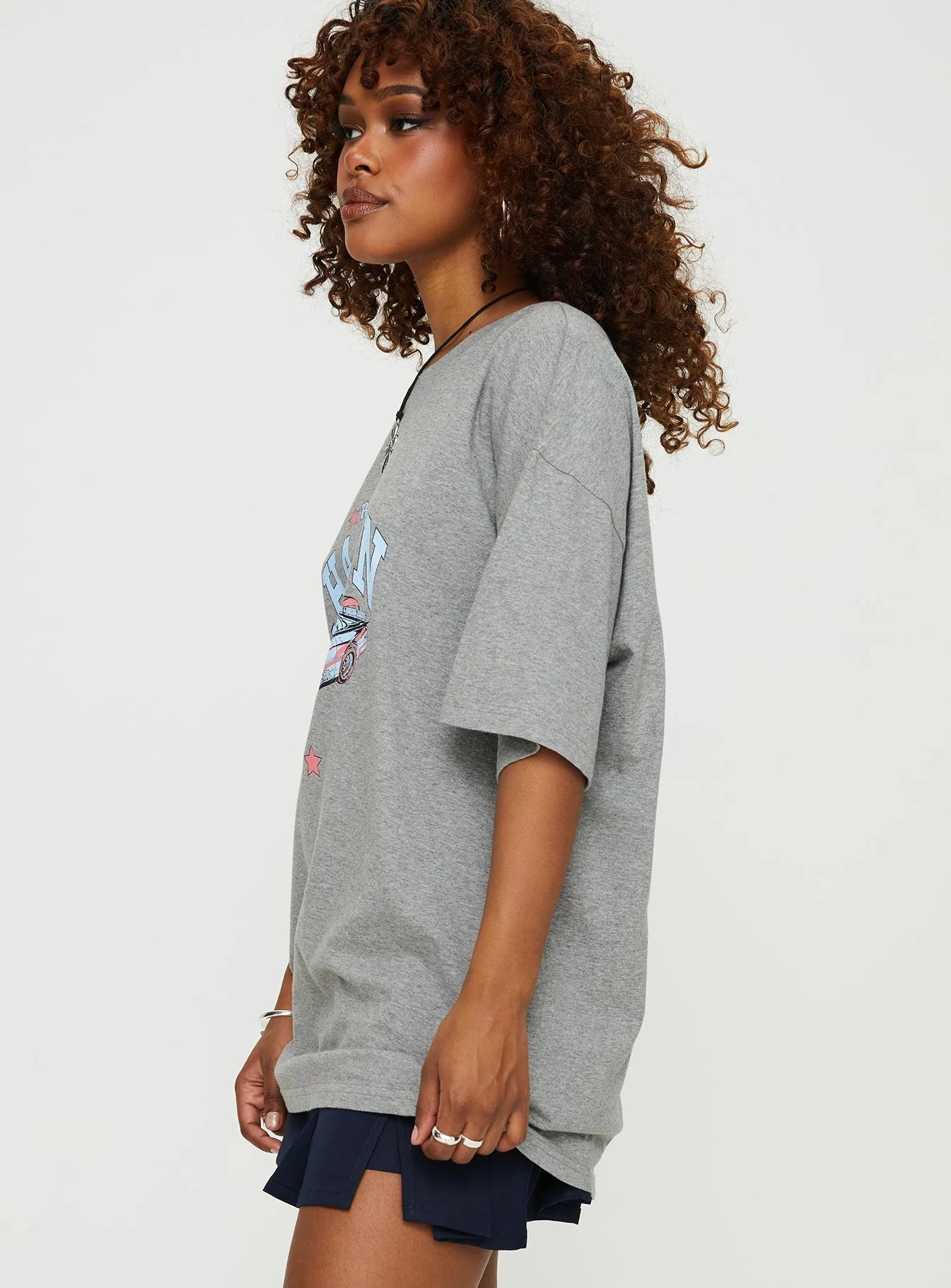Champ Graphic Tee Grey Marle