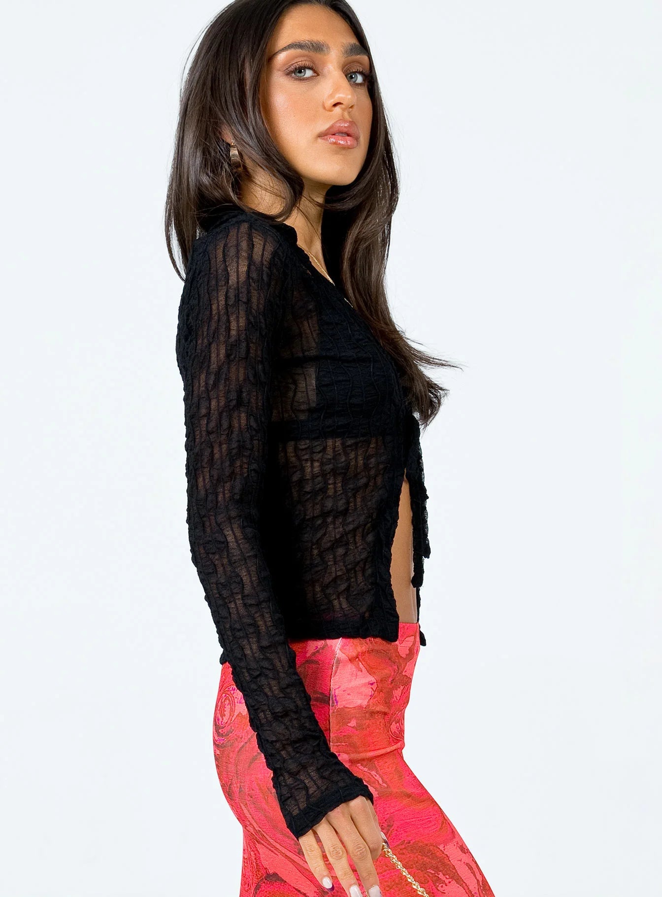 Marcos Long Sleeve Top Black