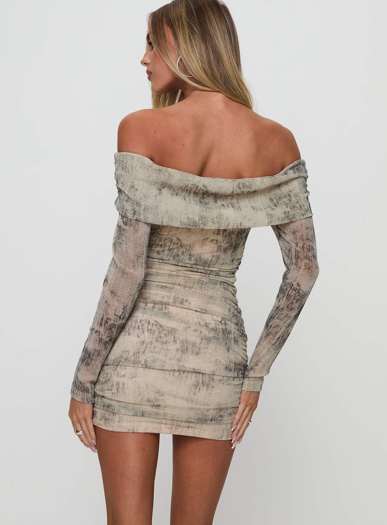 Artefact Off The Shoulder Mini Dress Multi