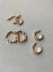 Naomie Earring Pack Gold
