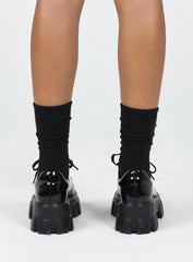 Mia Shoes Black Patent