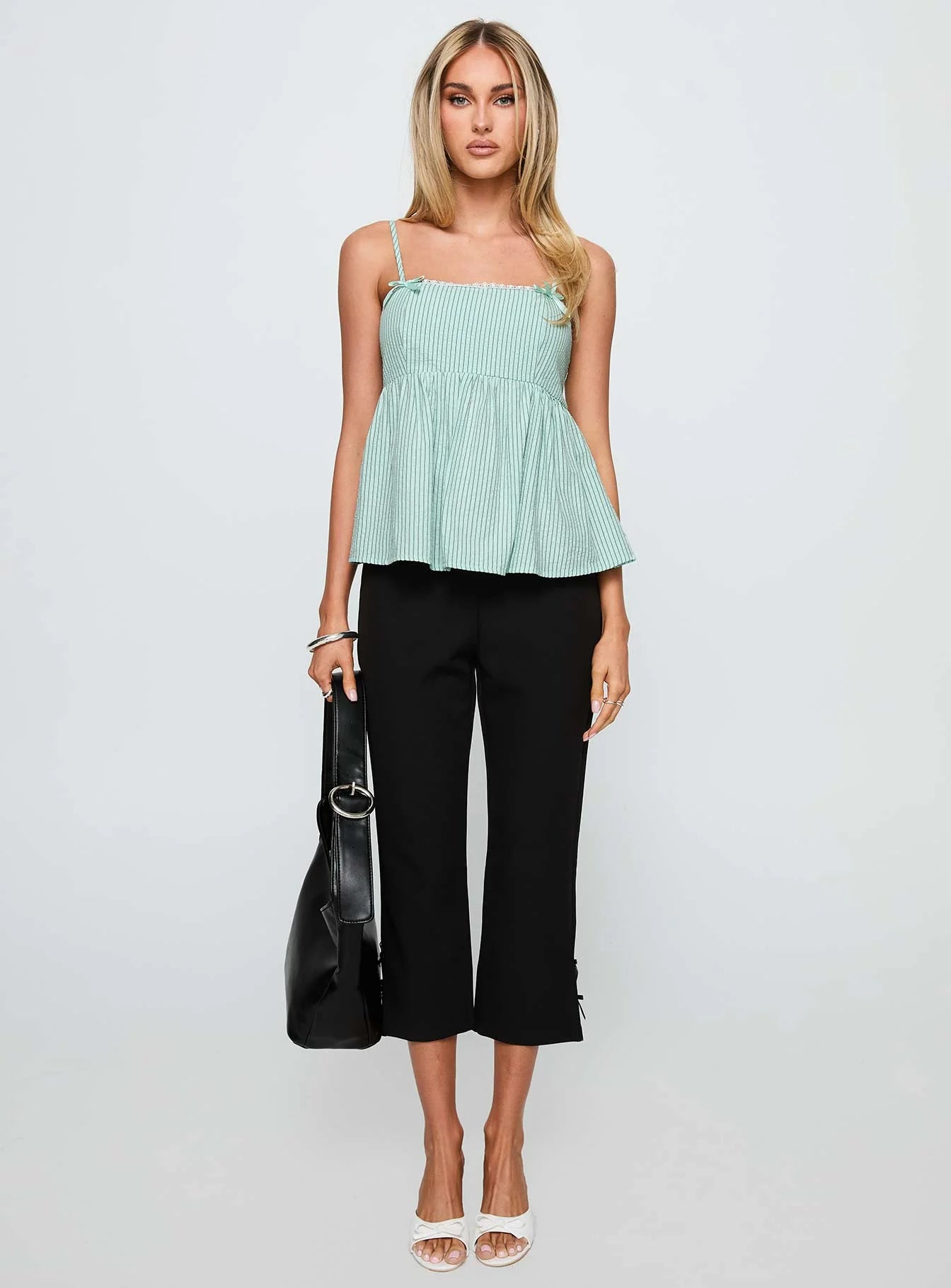 Peace Of Mind Top Green Stripe