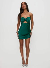 Faviola Mini Dress Emerald