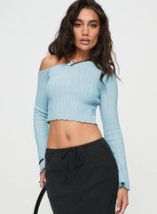 Santorini Knit Top Blue