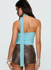 Sorelle Scarf Bodysuit Blue