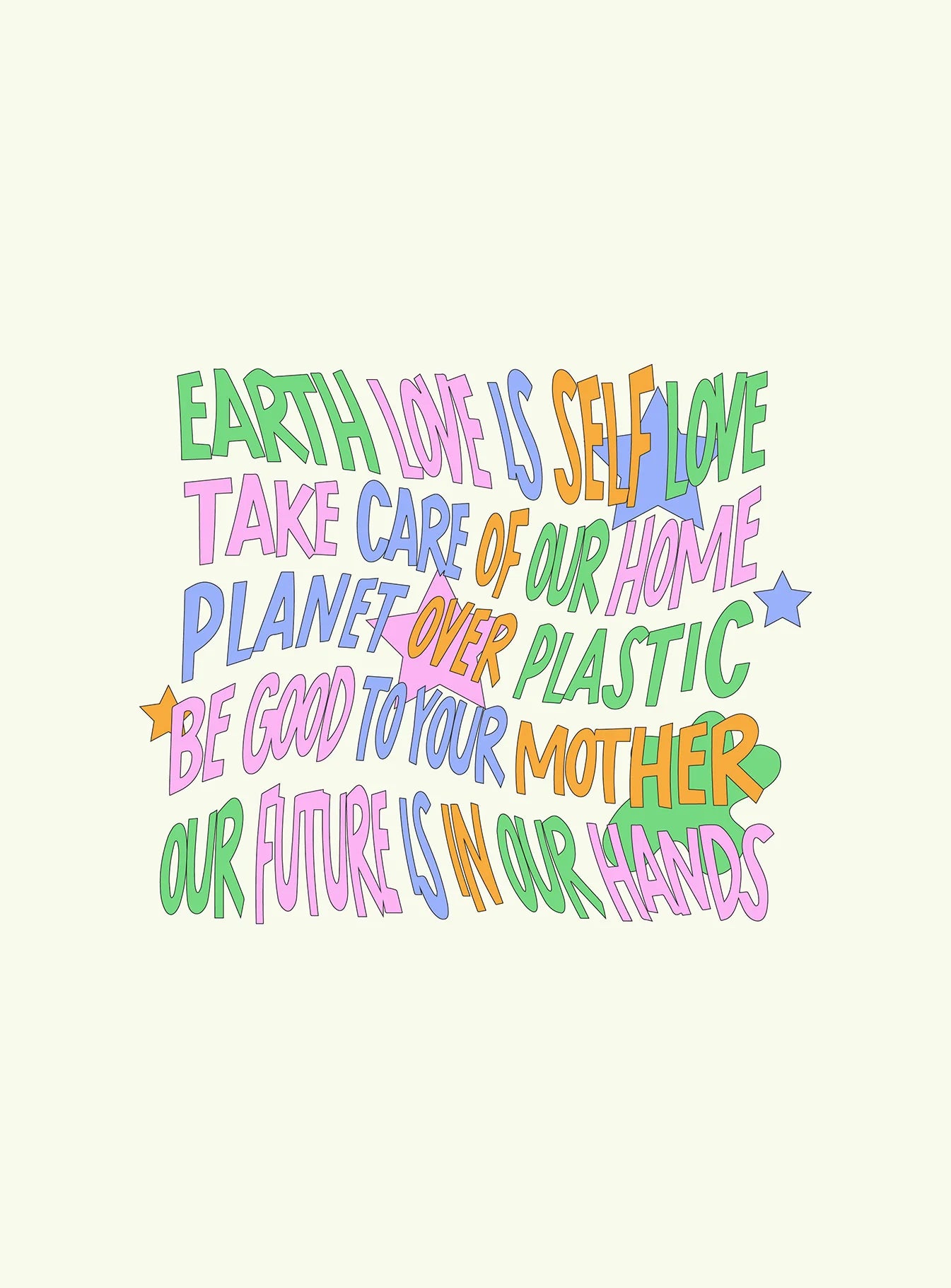 Organic Be Kind Charity Baby Tee Cream Curve