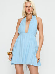 Saddler Mini Dress Blue