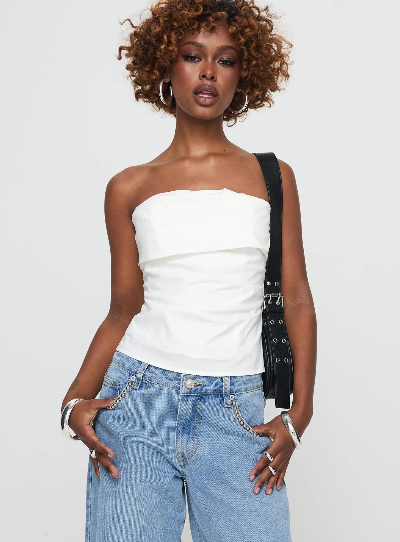 Xandria Strapless Top White