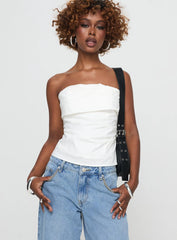 Xandria Strapless Top White