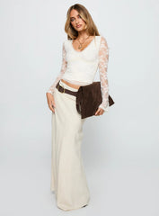 Pitter Long Sleeve Top Cream