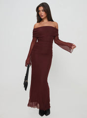Consideration Maxi Dress Chocolate