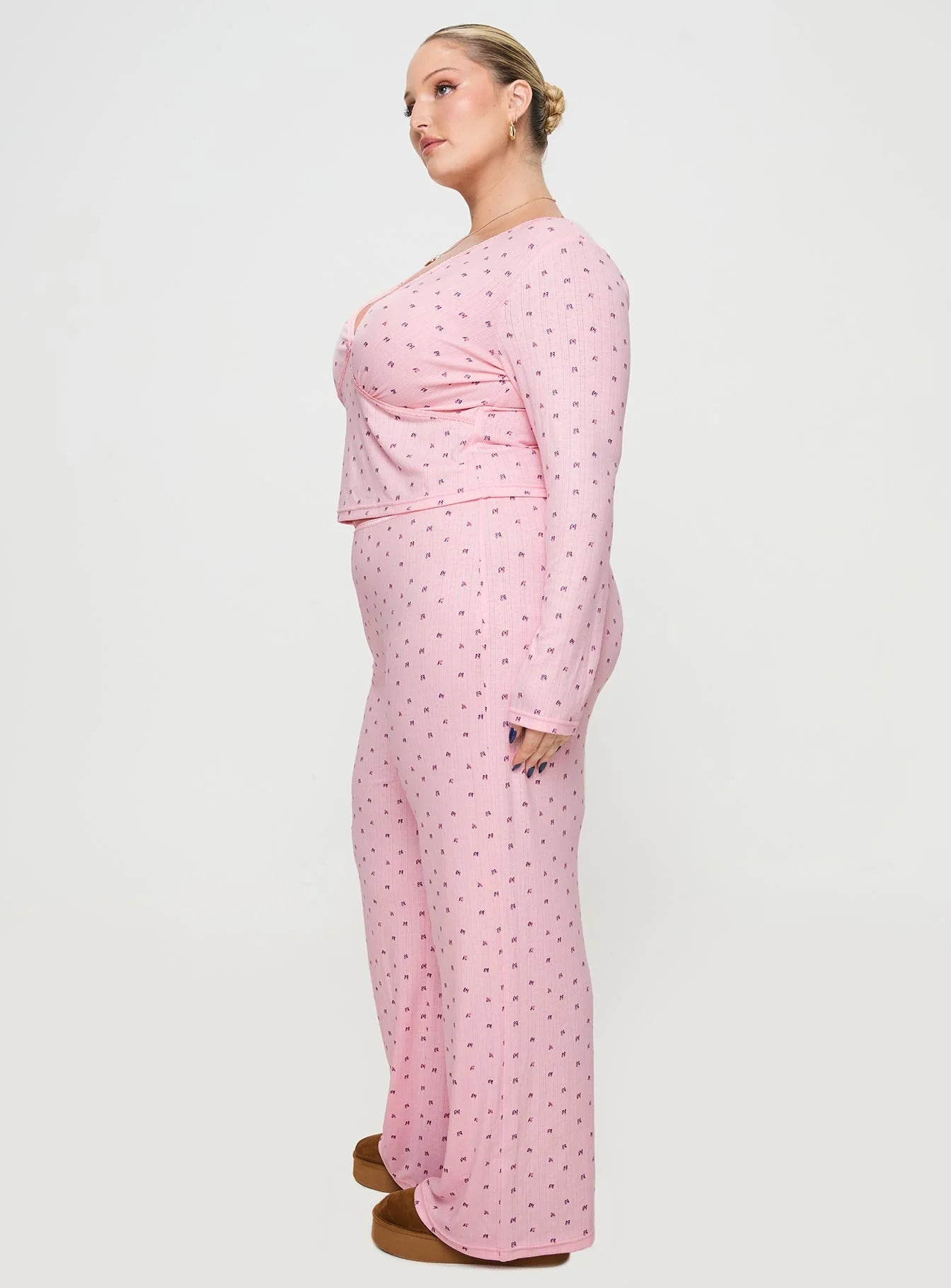 Blueberry Muffin Sleep Set Pink Curve