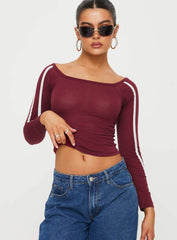 Gavya Top Adrenalin Red / White