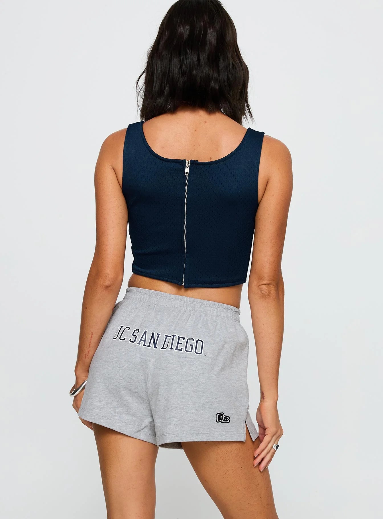 UC San Diego Jersey Corset Top Blue