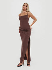 Marchesi Maxi Dress Chocolate