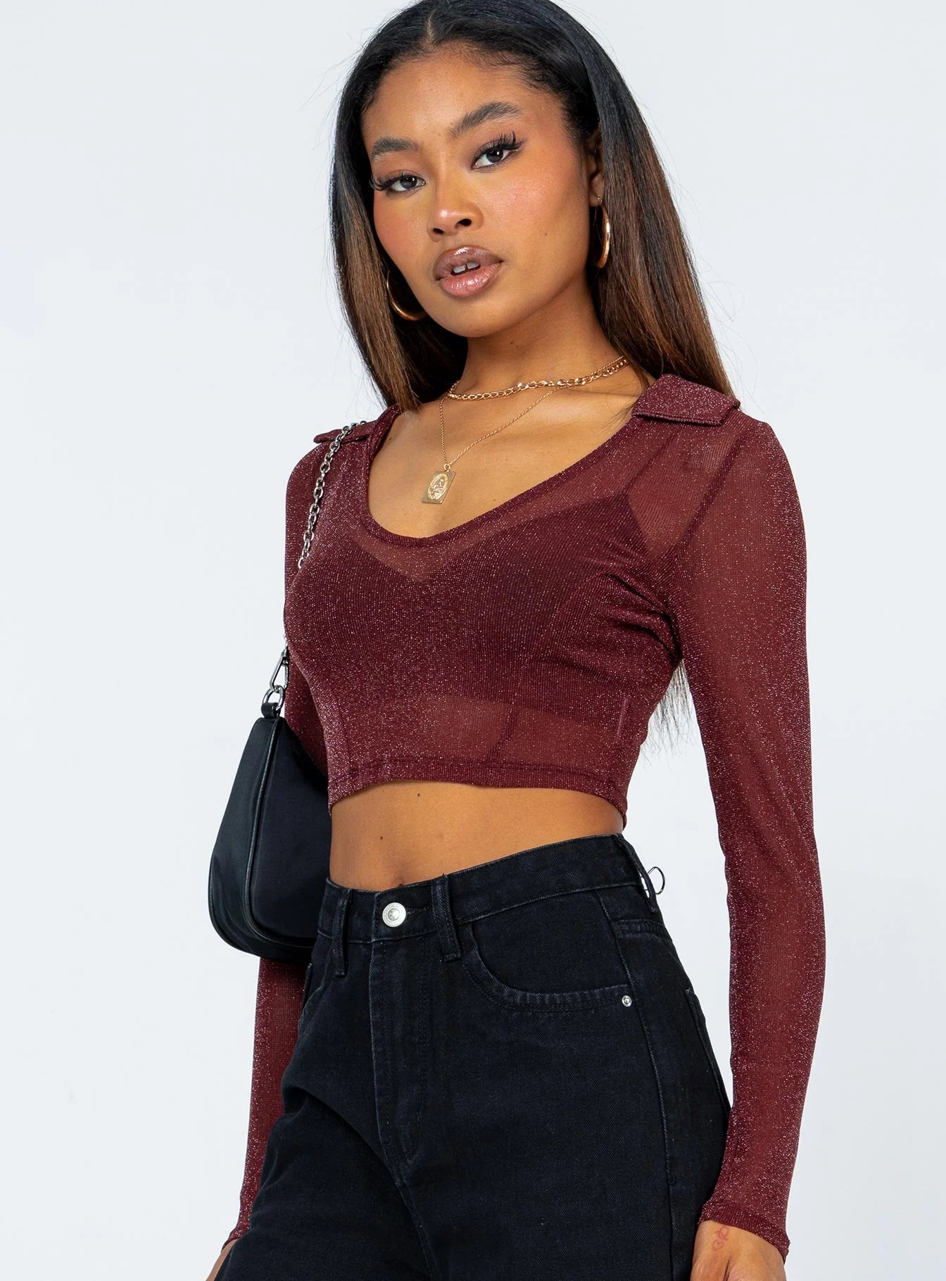 Remmy Long Sleeve Top Brown